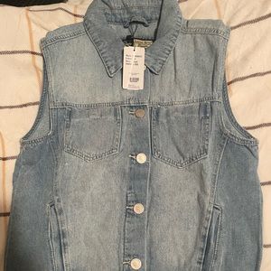 Denim vest, brand new with tags